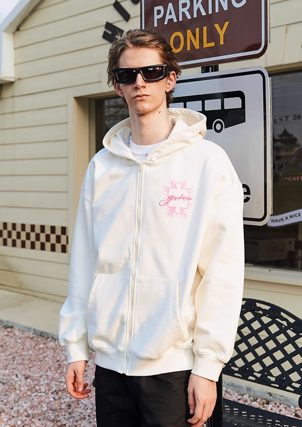 Radiant Jigsaw Puzzle Zip-Up Hoodie - chiclara