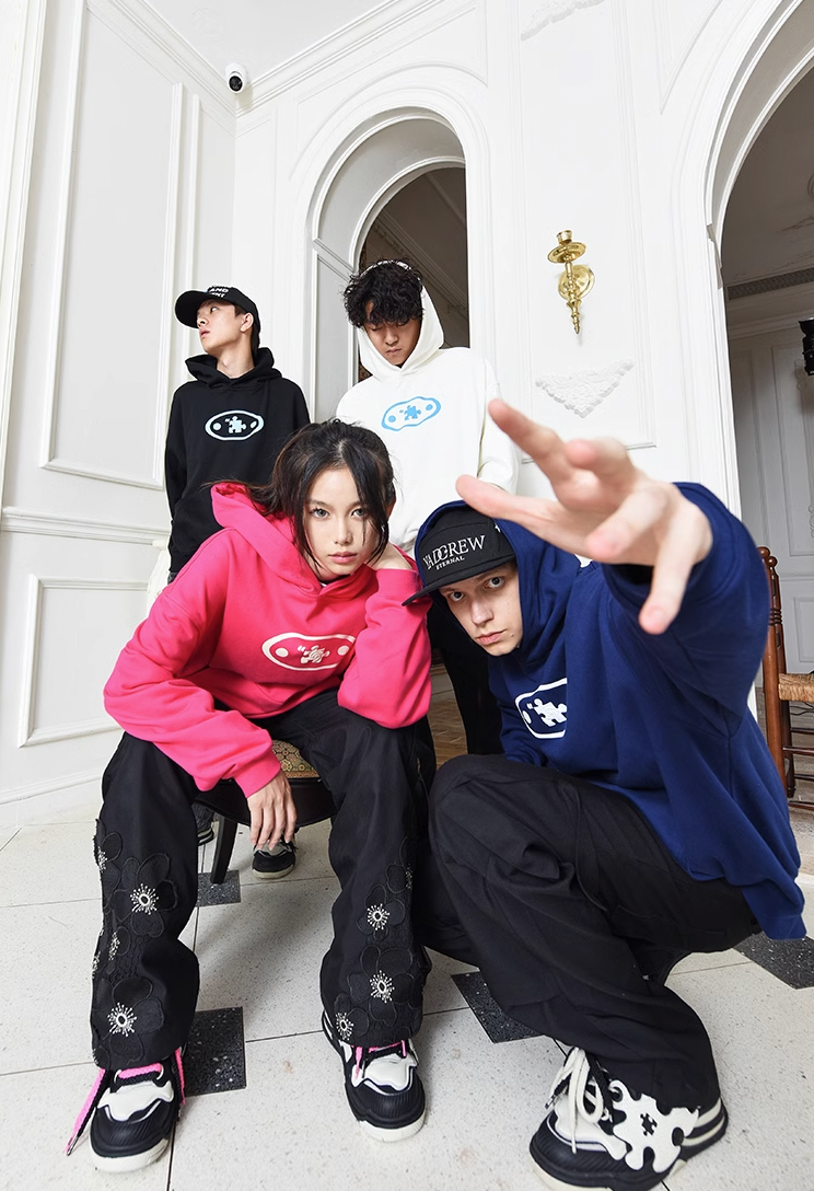 Bold Cyclone Foam Big Logo Hoodie - chiclara