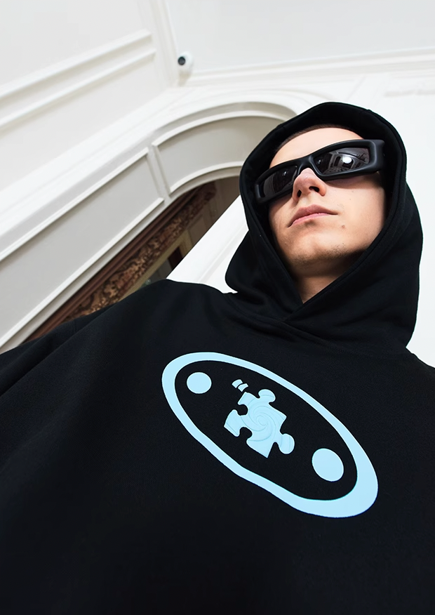 Bold Cyclone Foam Big Logo Hoodie - chiclara