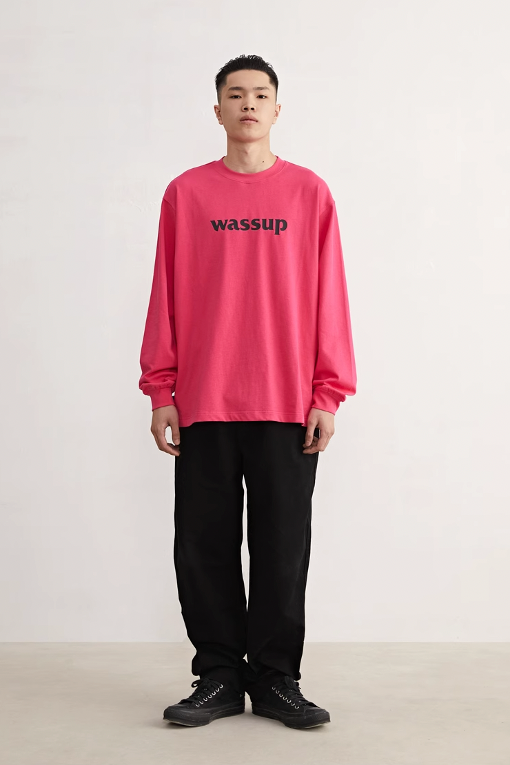 Classic Basic Logo Printed Long Sleeved Tee - chiclara