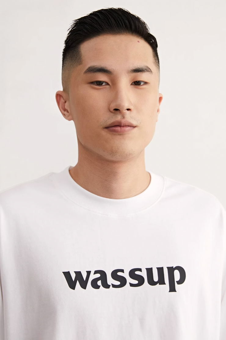 Classic Basic Logo Printed Long Sleeved Tee - chiclara