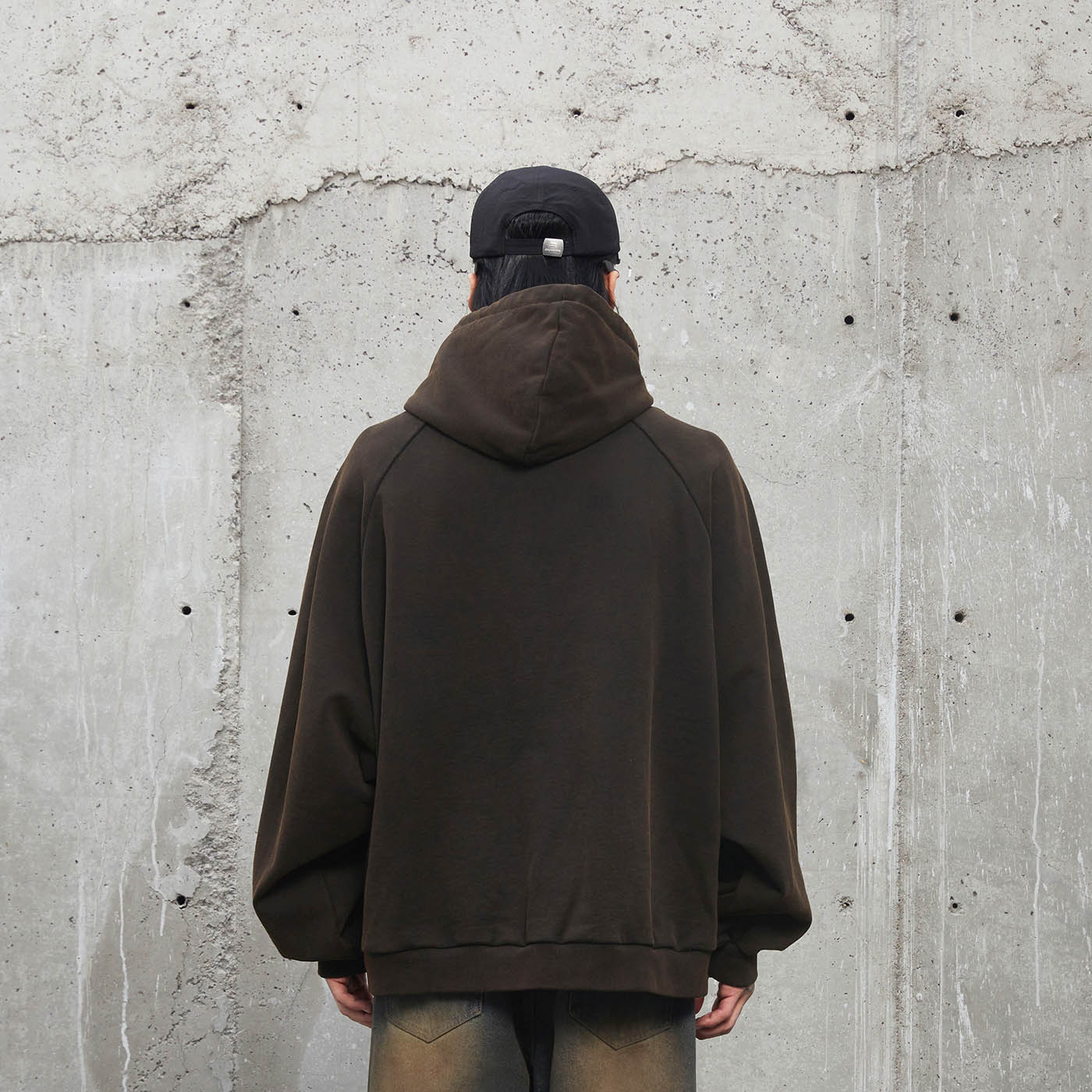 외계인 그래픽 후드 티셔츠