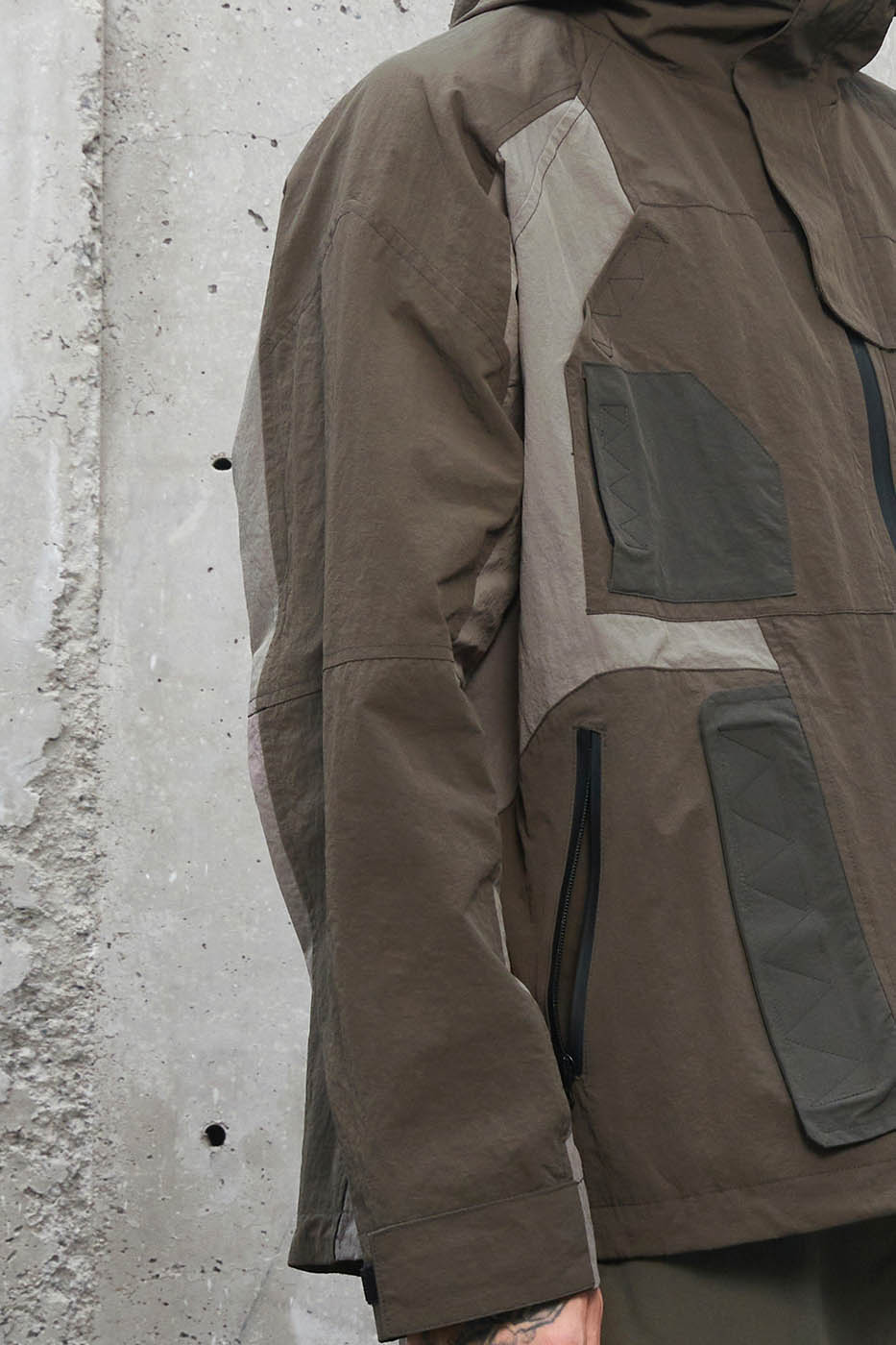 Chaqueta técnica de shell de bolsillo múltiple