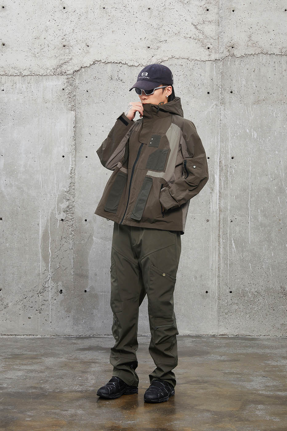Chaqueta técnica de shell de bolsillo múltiple