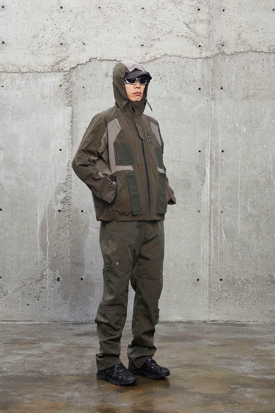 Chaqueta técnica de shell de bolsillo múltiple