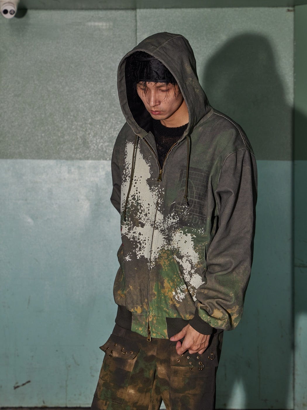 Paint Splatter Zip Hoodie