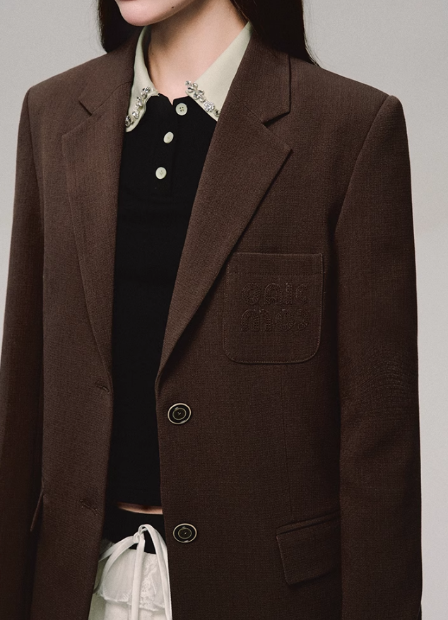 Top de polo de cuello de encaje