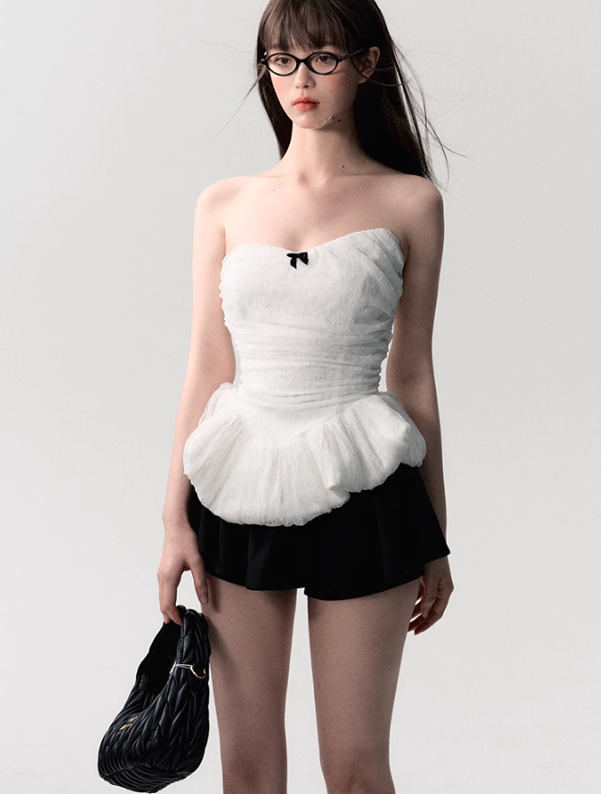 Tulle Peplum Corset