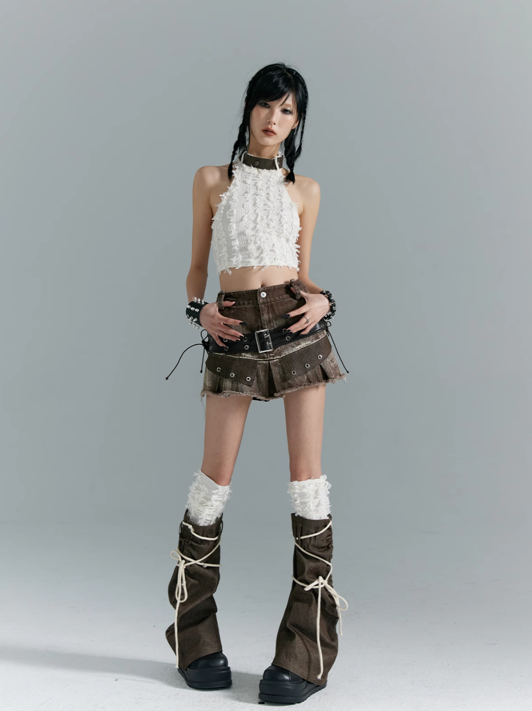 Frustration Garden Gothic Punk Cargo Shorts