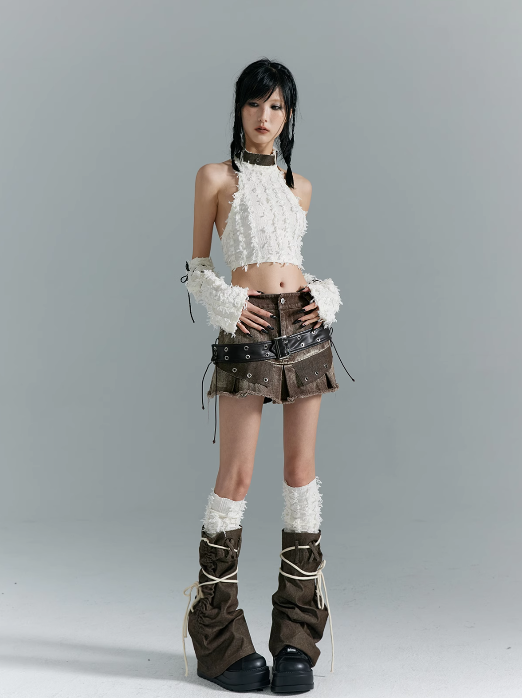 Frustration Garden Gothic Punk Cargo Shorts