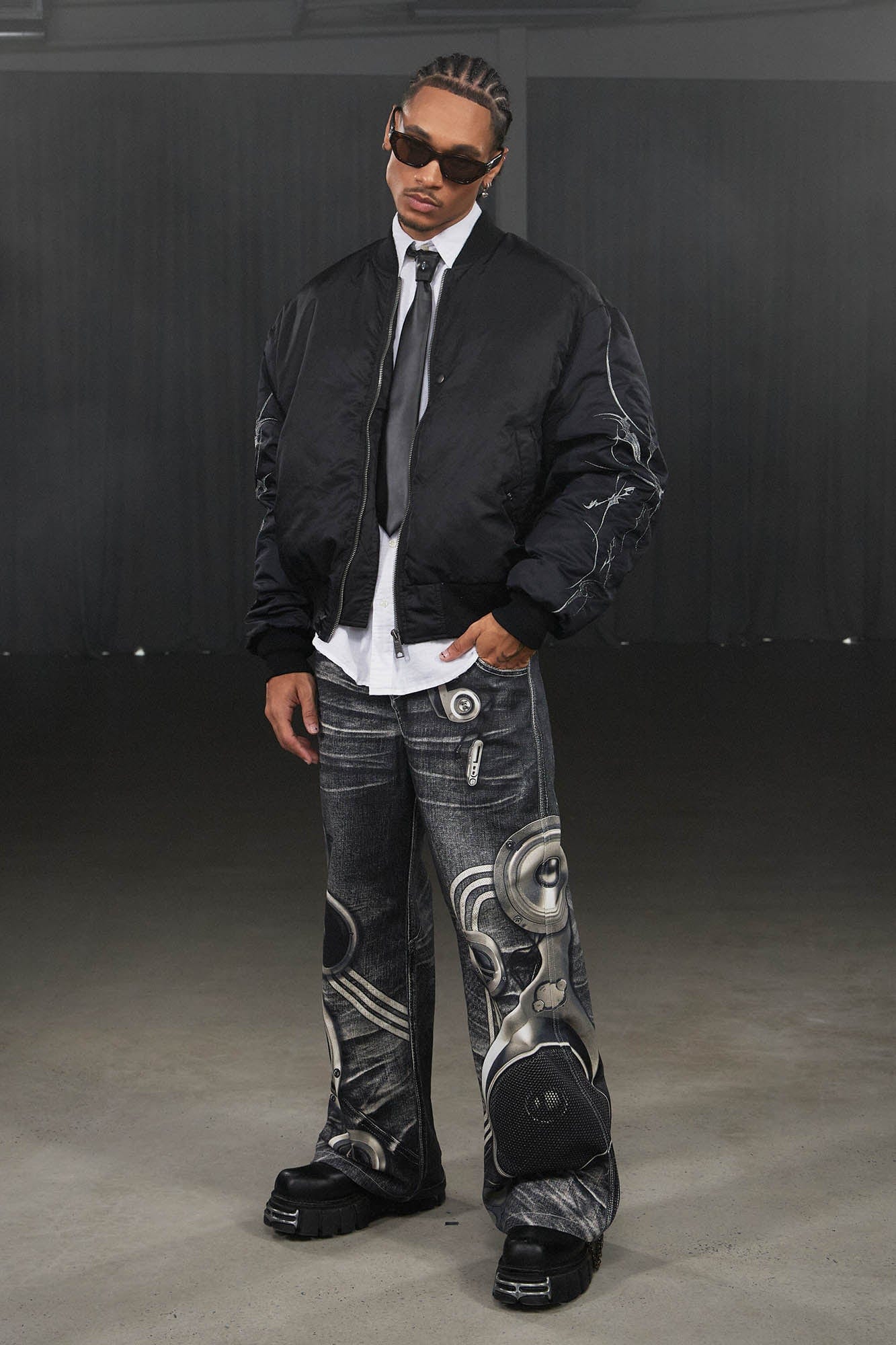 오디오 테크 청바지