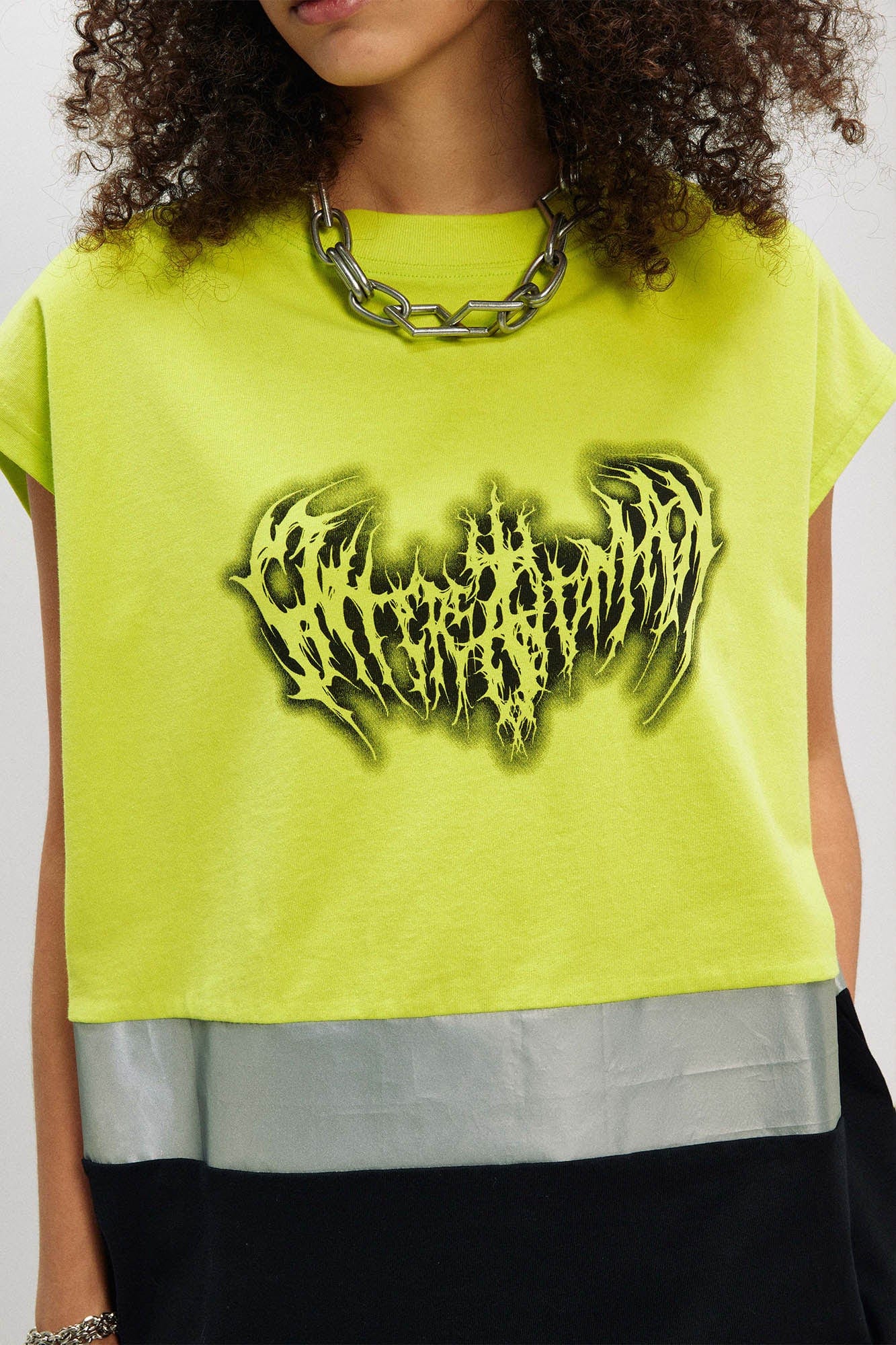 Camiseta de tanques de panel de neón