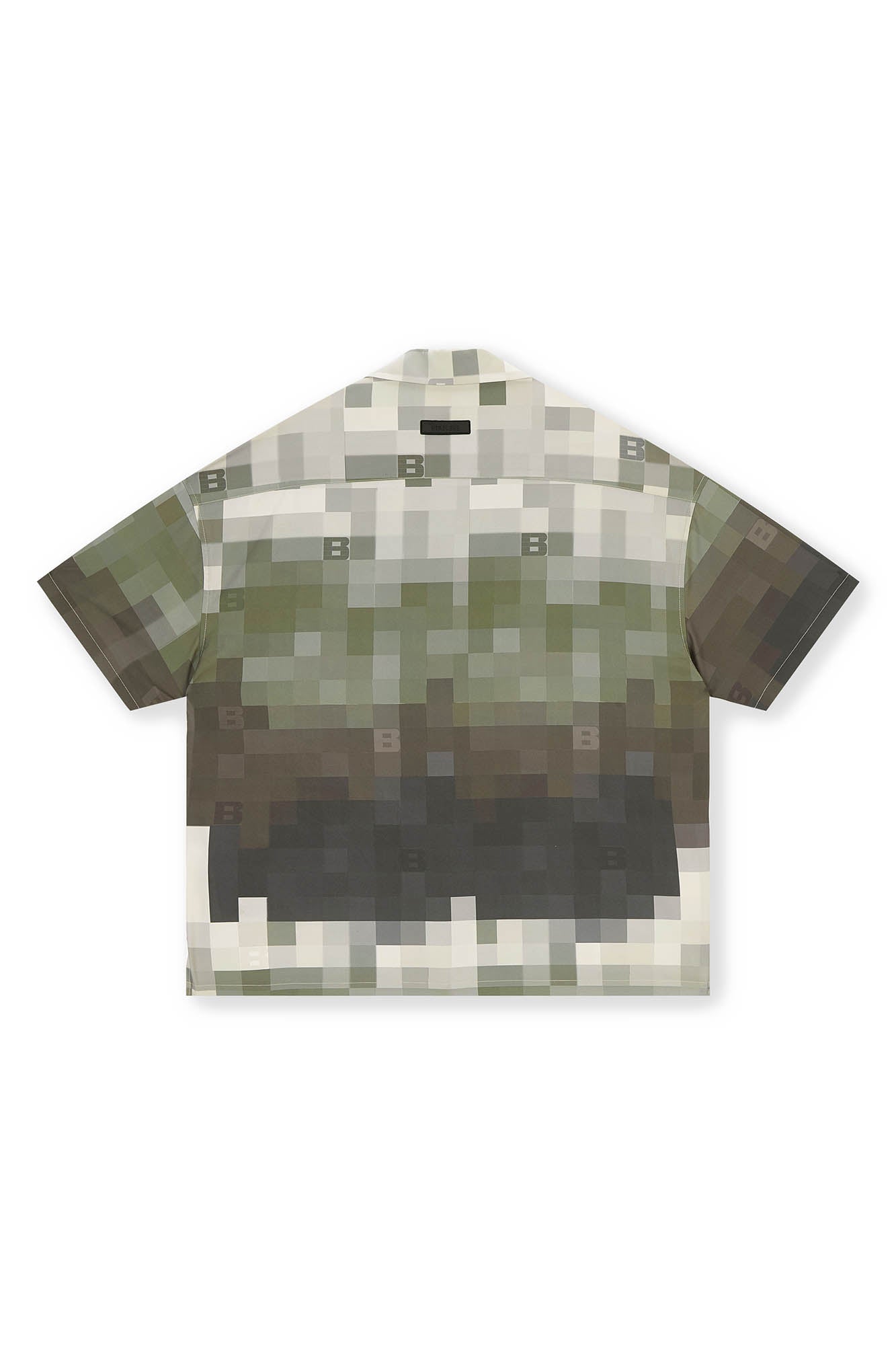 Chemise de camp à imprimé pixel