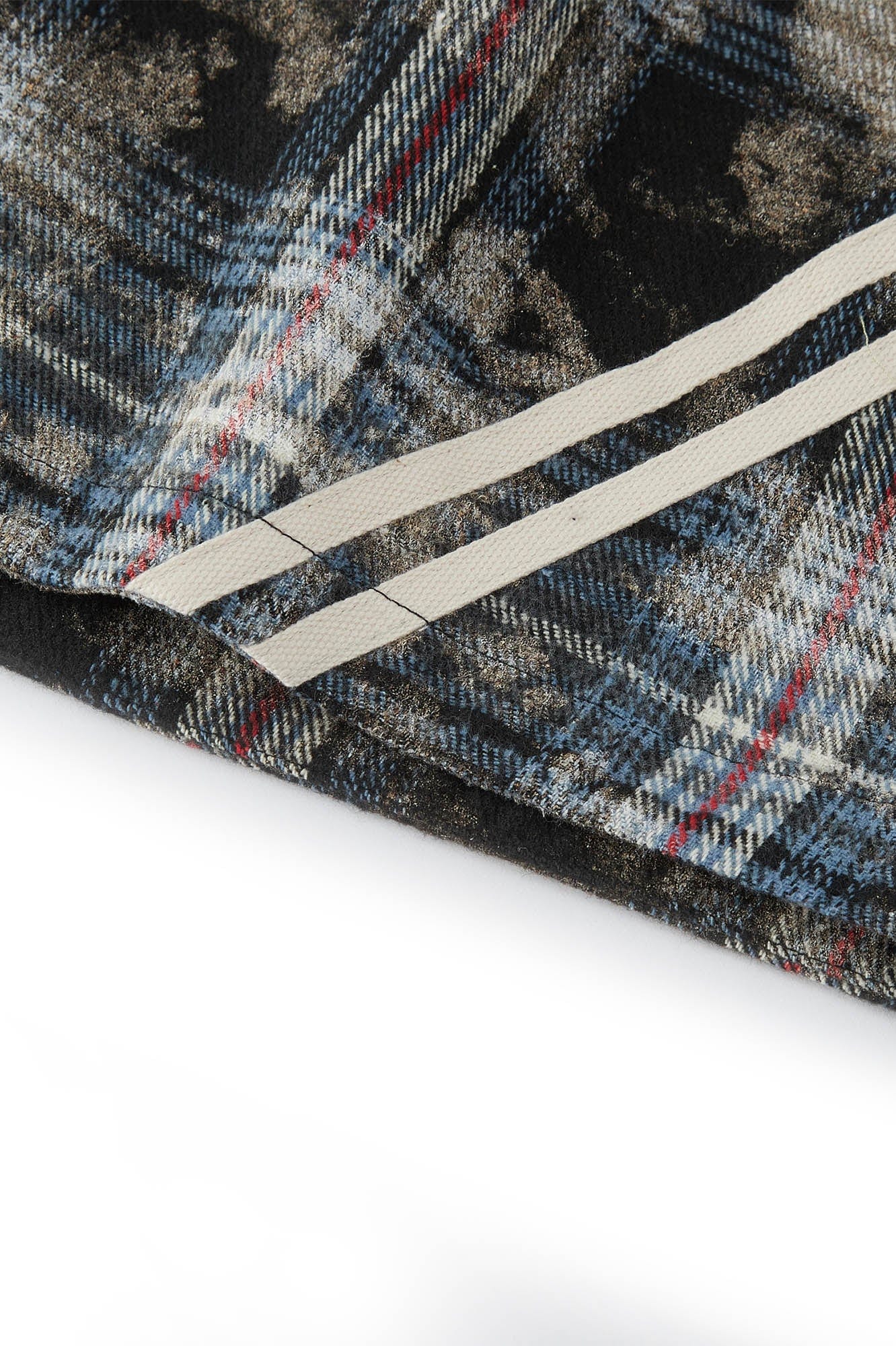 Plaid Draw String Track Shorts