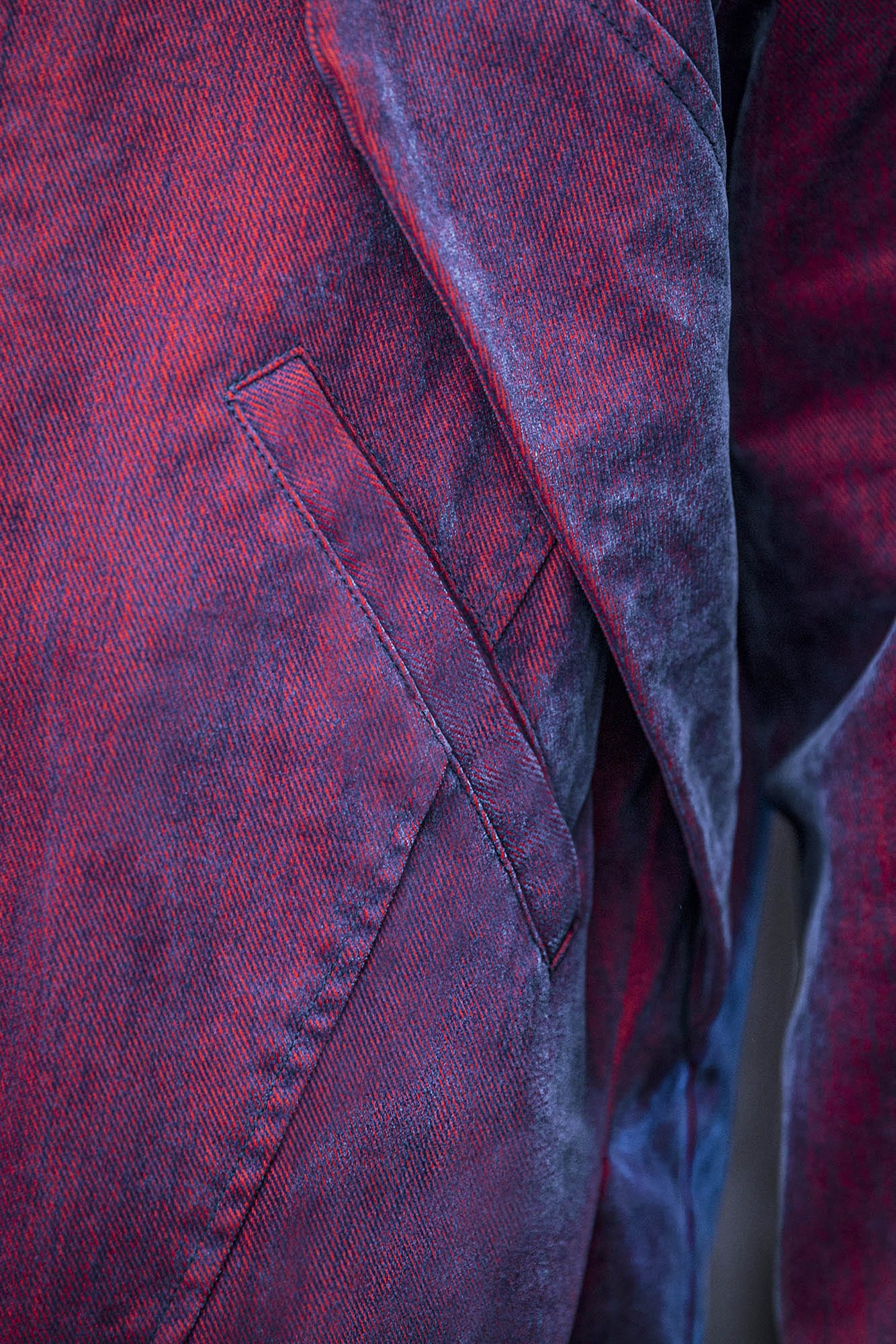 Chaqueta de bombardero táctico multi-zip rojo