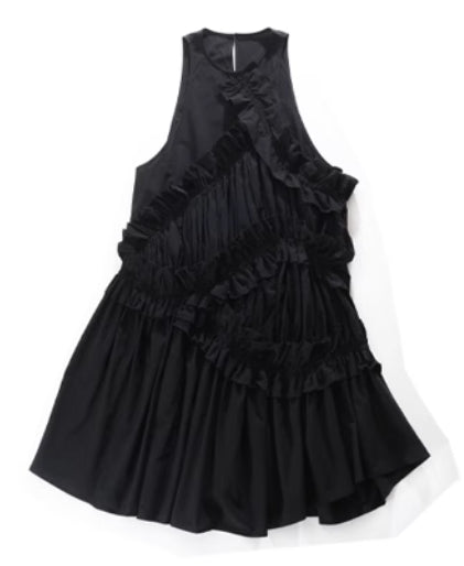 Elegant Cotton Ruffle Maxi Dress - chiclara