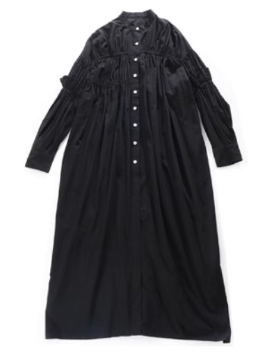 Elegant Cotton Ruffle Maxi Dress - chiclara