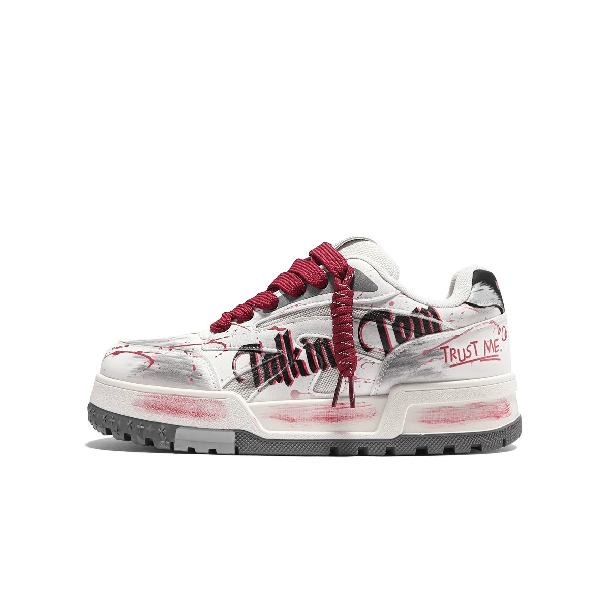 Graffiti Lace-Loop Chunky Sneakers product view 4