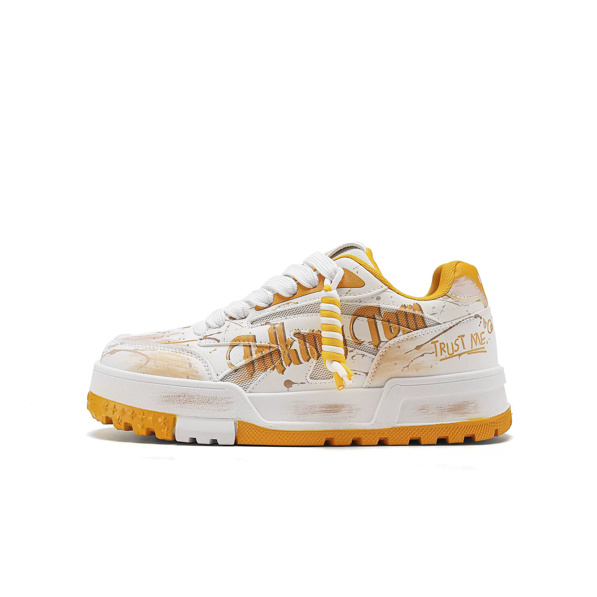 Graffiti Lace-Loop Chunky Sneakers product view 6