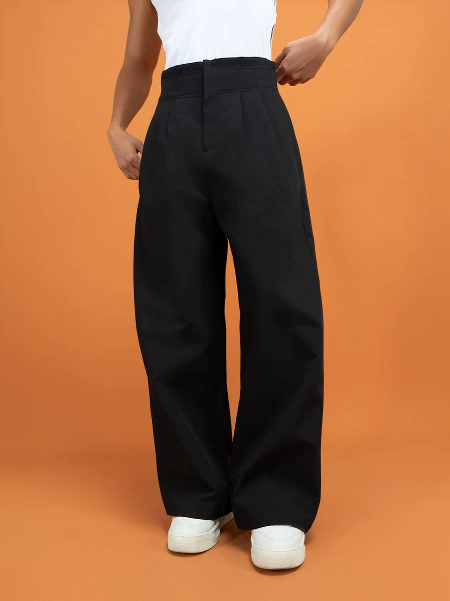 High-Waist Balloon Wide-Leg Trousers product view 2