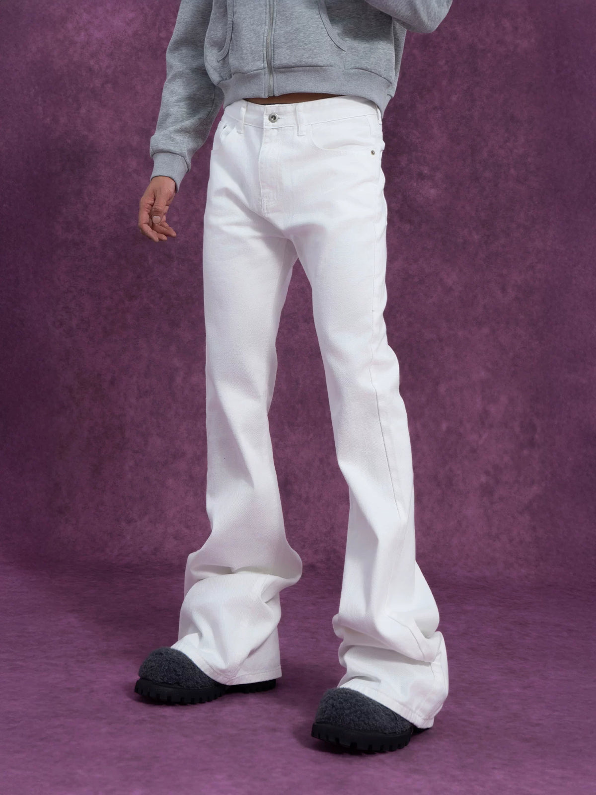 Extra-Long Slim Flare Jeans product view 2