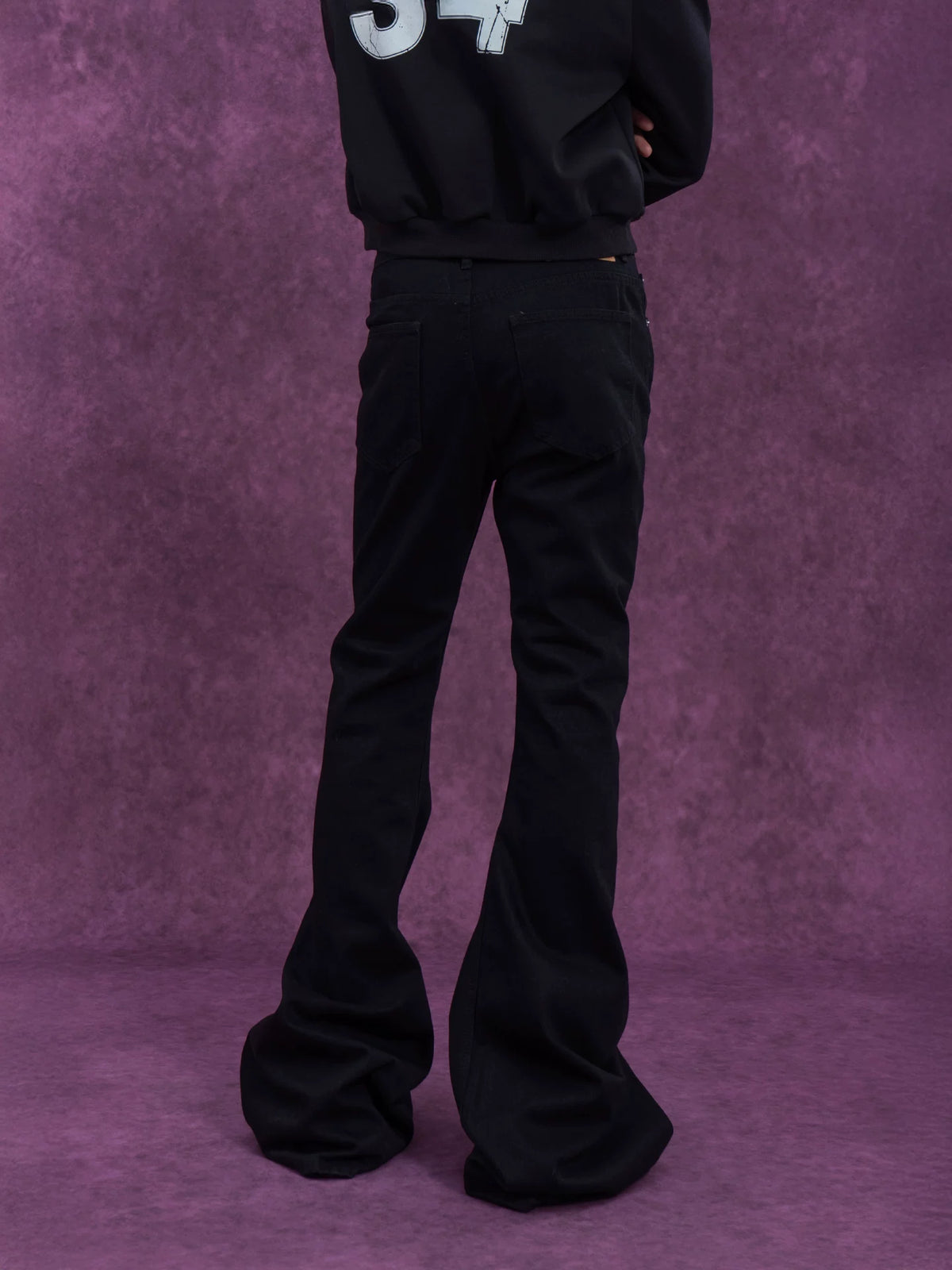 Extra-Long Slim Flare Jeans product view 3
