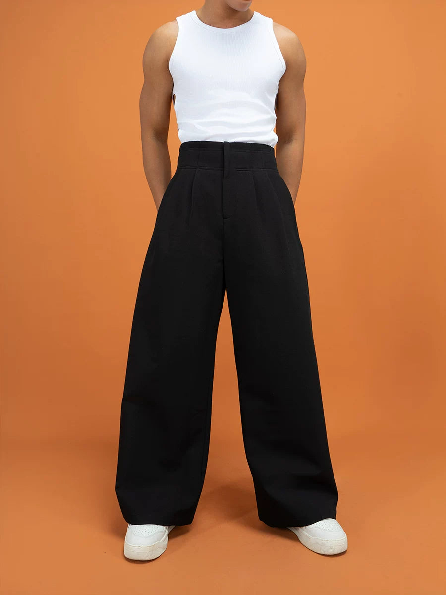 High-Waist Balloon Wide-Leg Trousers product view 5