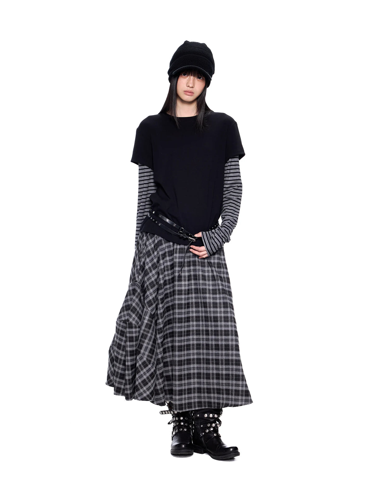Layered Stripe Long-Sleeve Tee product view 1