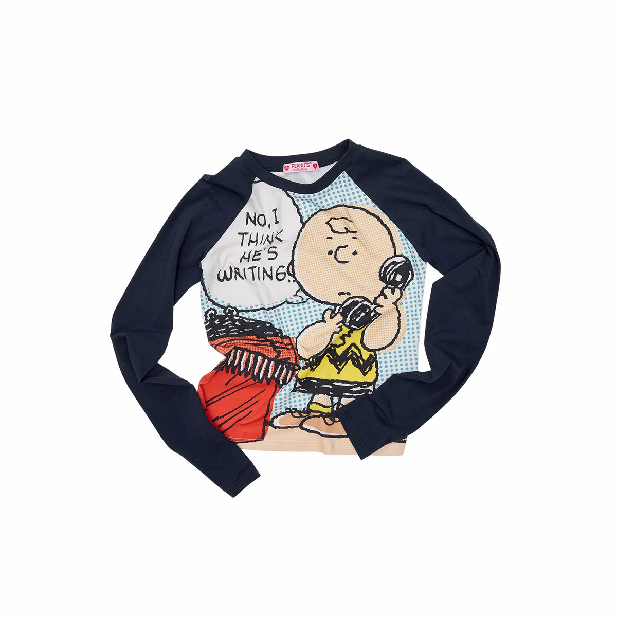 Comic-Graphic Raglan Stretch T-Shirt product view 5