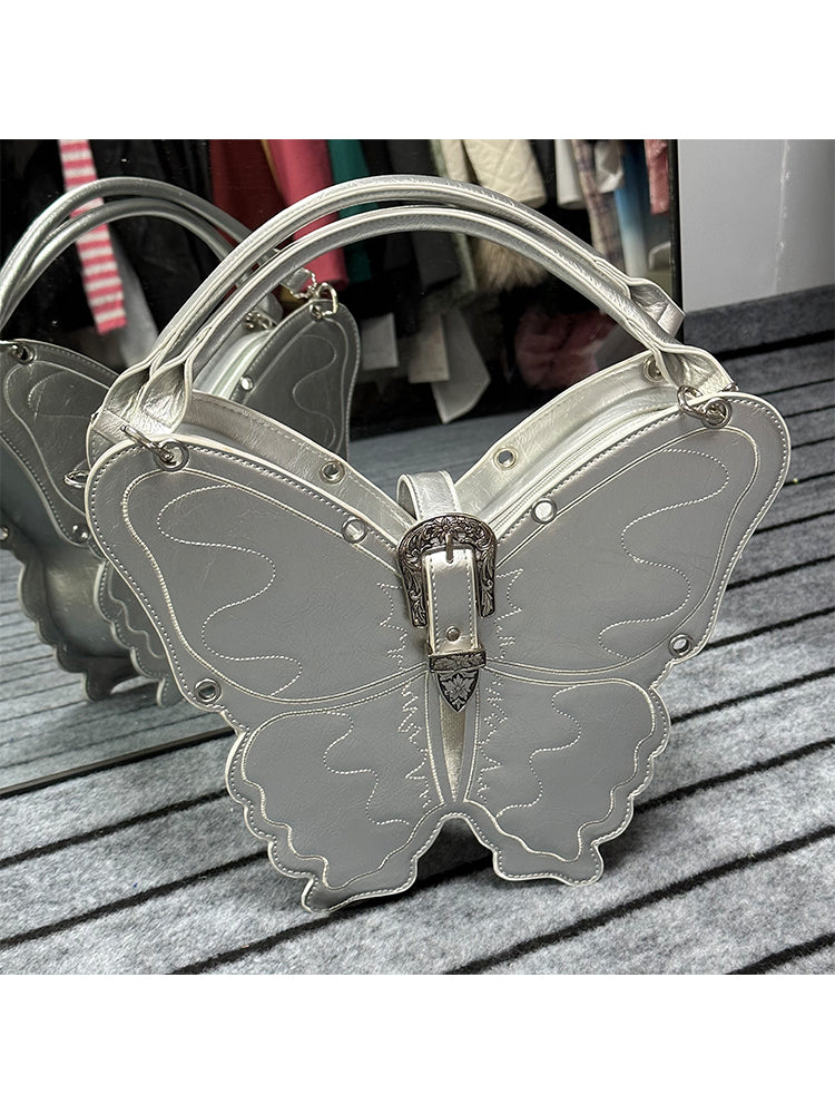 Three-Dimensional Punk Butterfly Shape Bag - chiclara