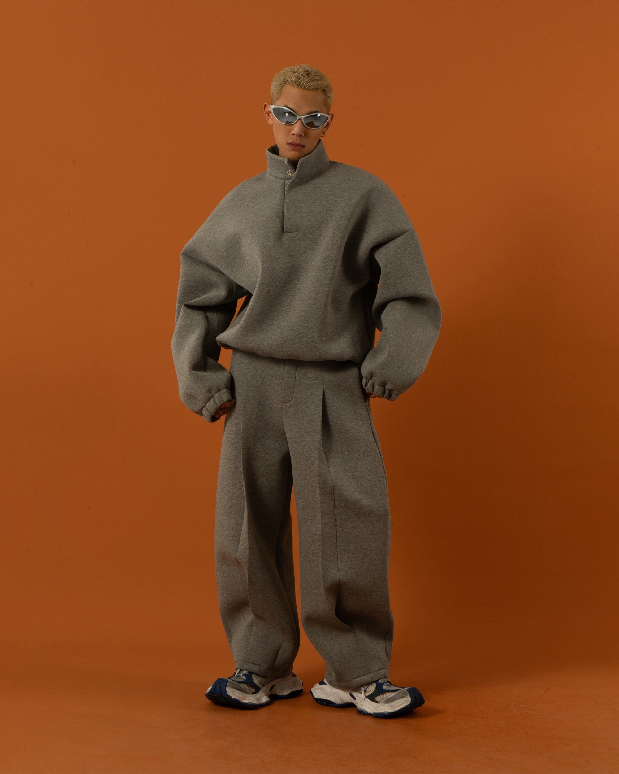 Oversized High Neck Sweatshirt