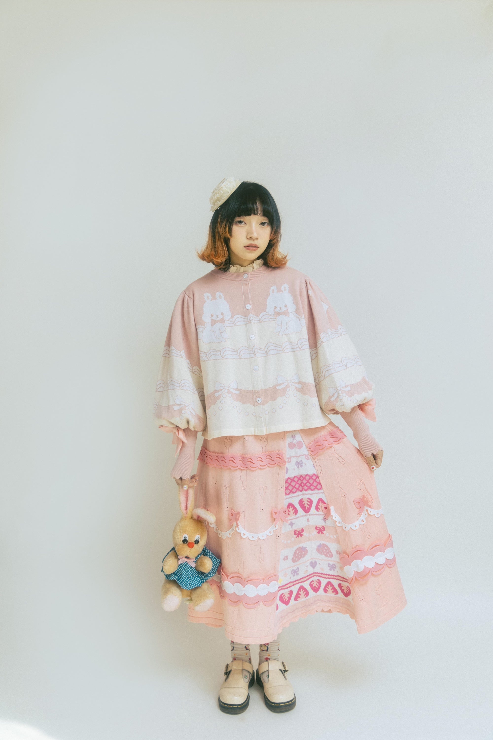 Bunny Button Cardigan With Bows