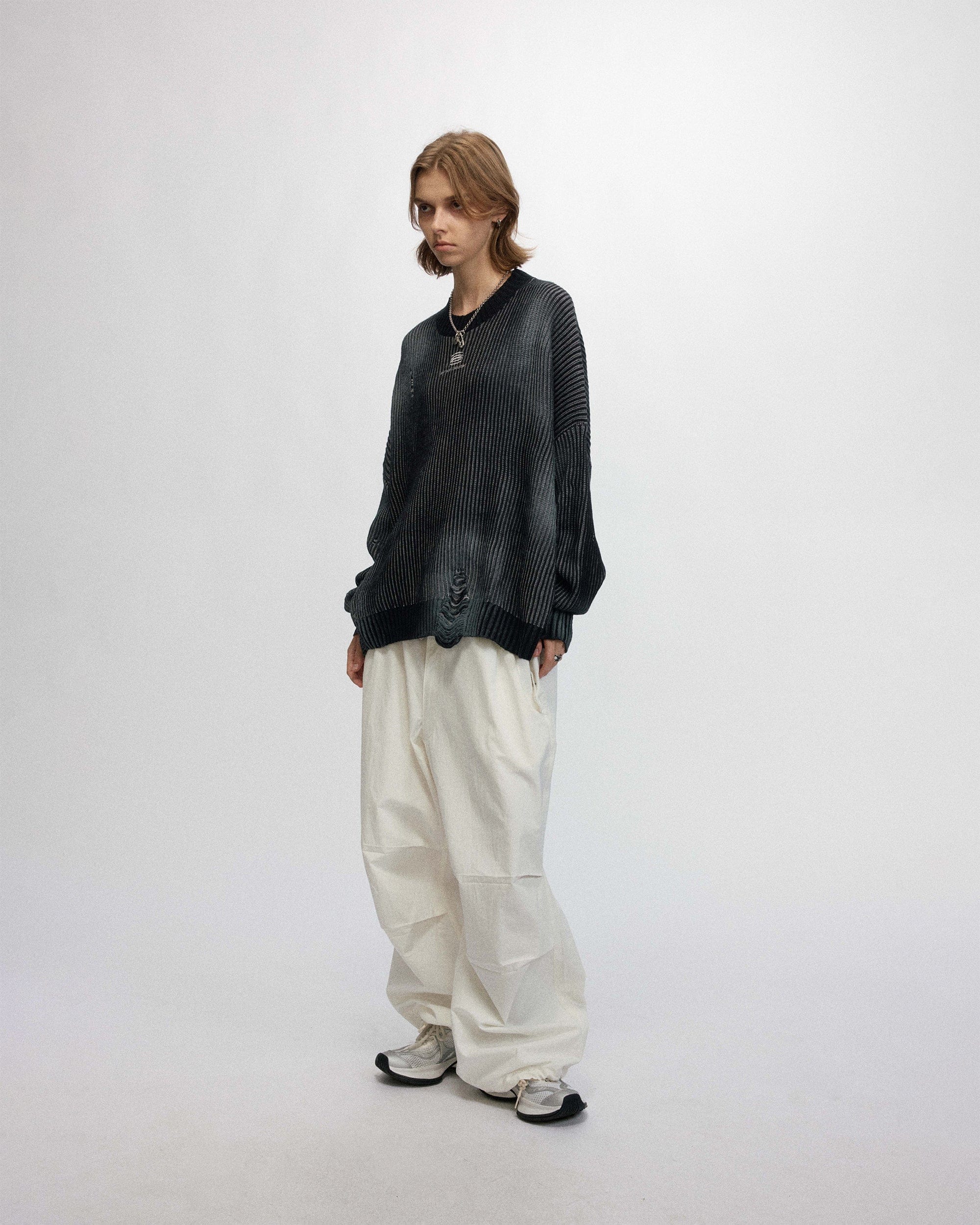Delanner gerippter Logo -Pullover