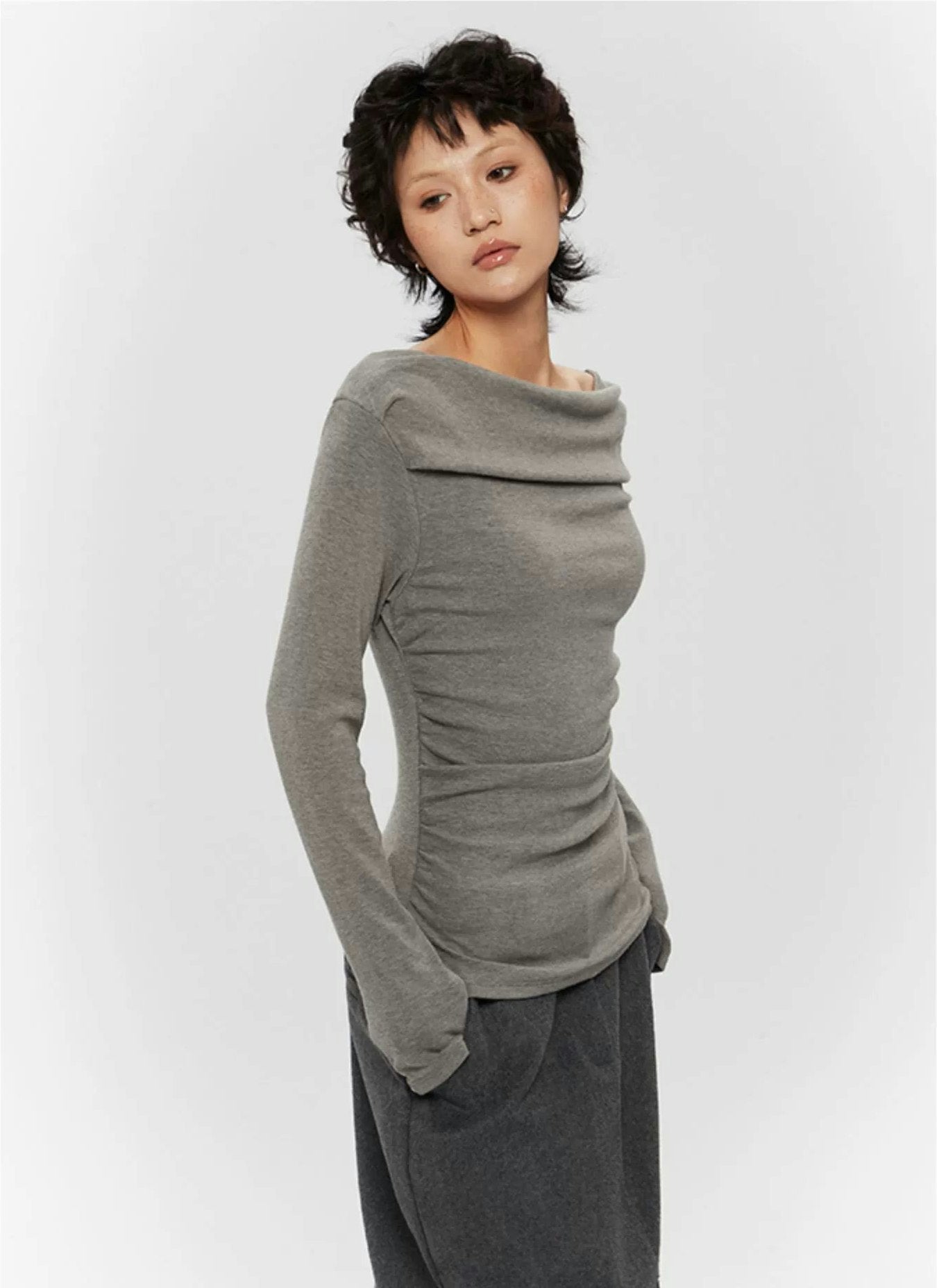 Off-Shoulder Ruched Top