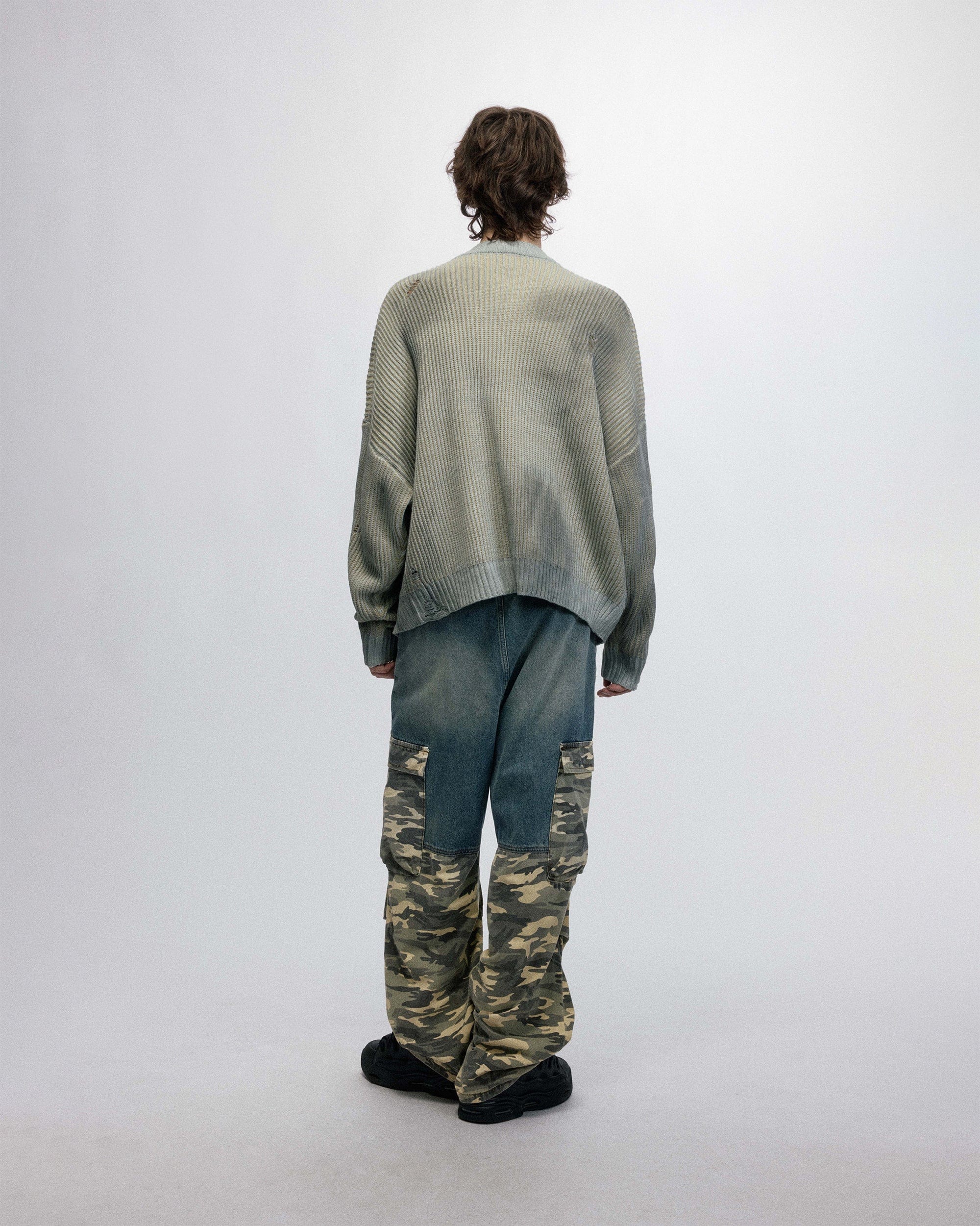 Delanner gerippter Logo -Pullover
