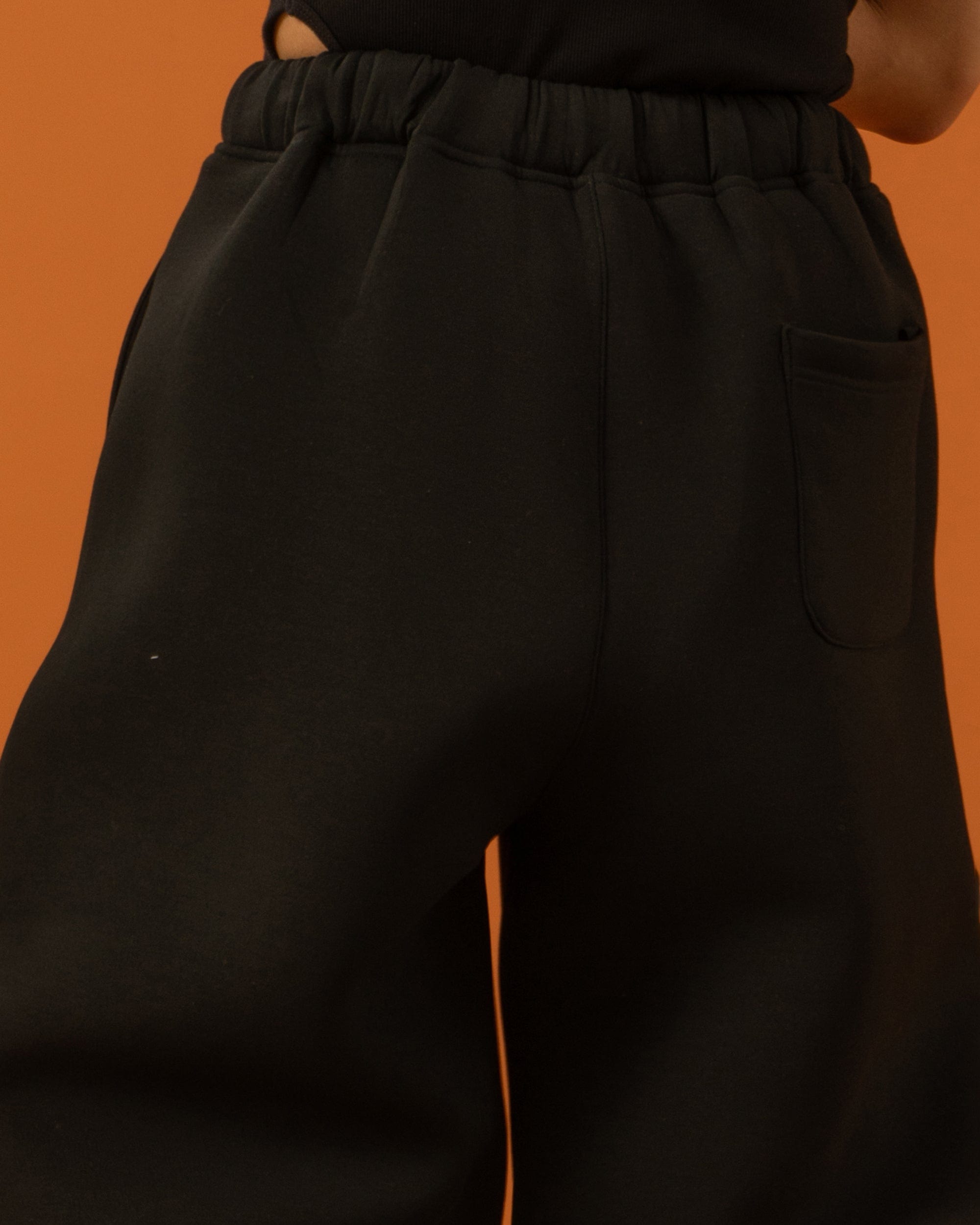 Wide Leg Pleated Crinkled Sweatpants