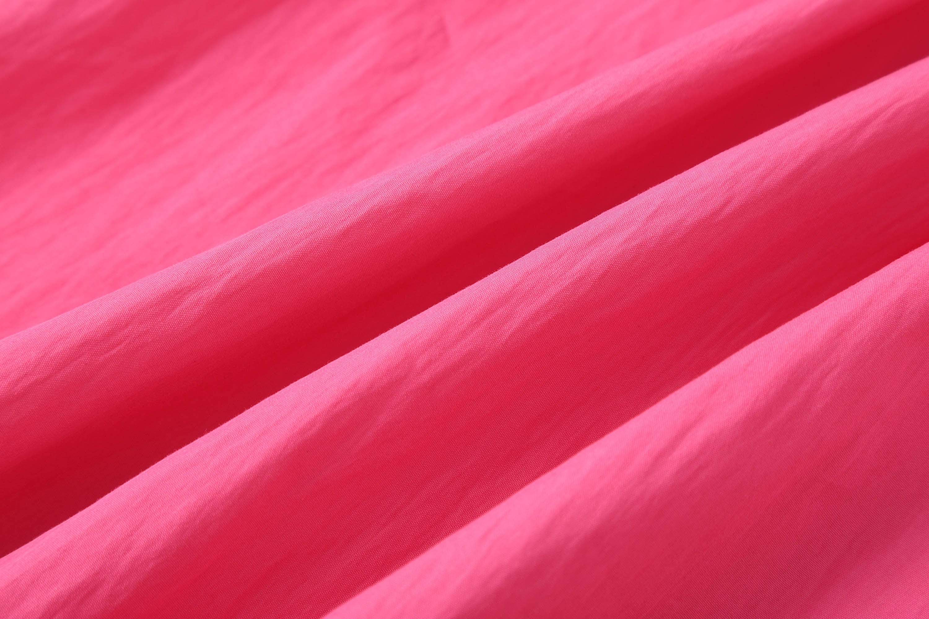 Oversized Crinkled Button-Up Shirt