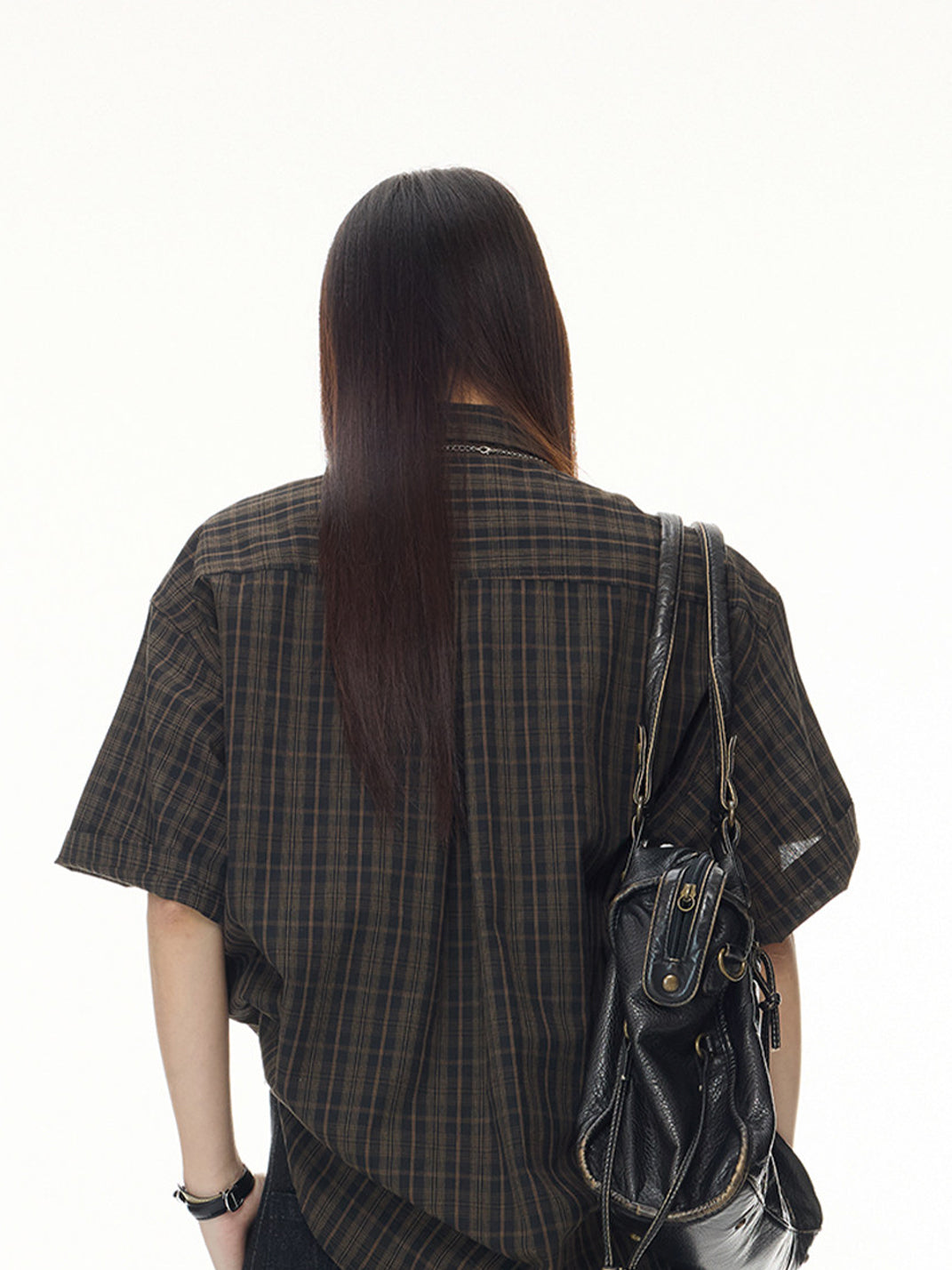 Vintage Short Sleeve Plaid Shirt