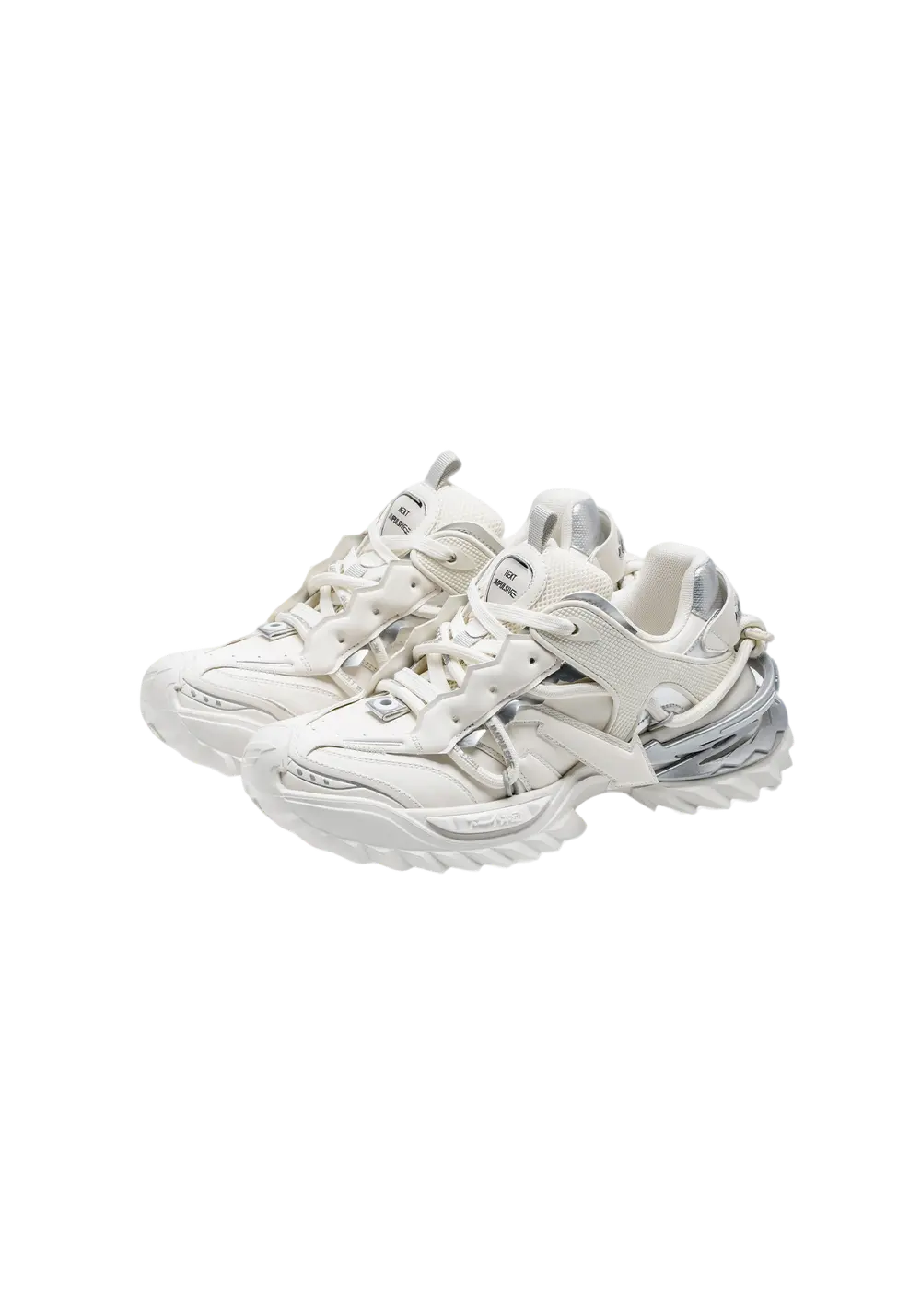 Black Air-Cushion Platform Sneakers