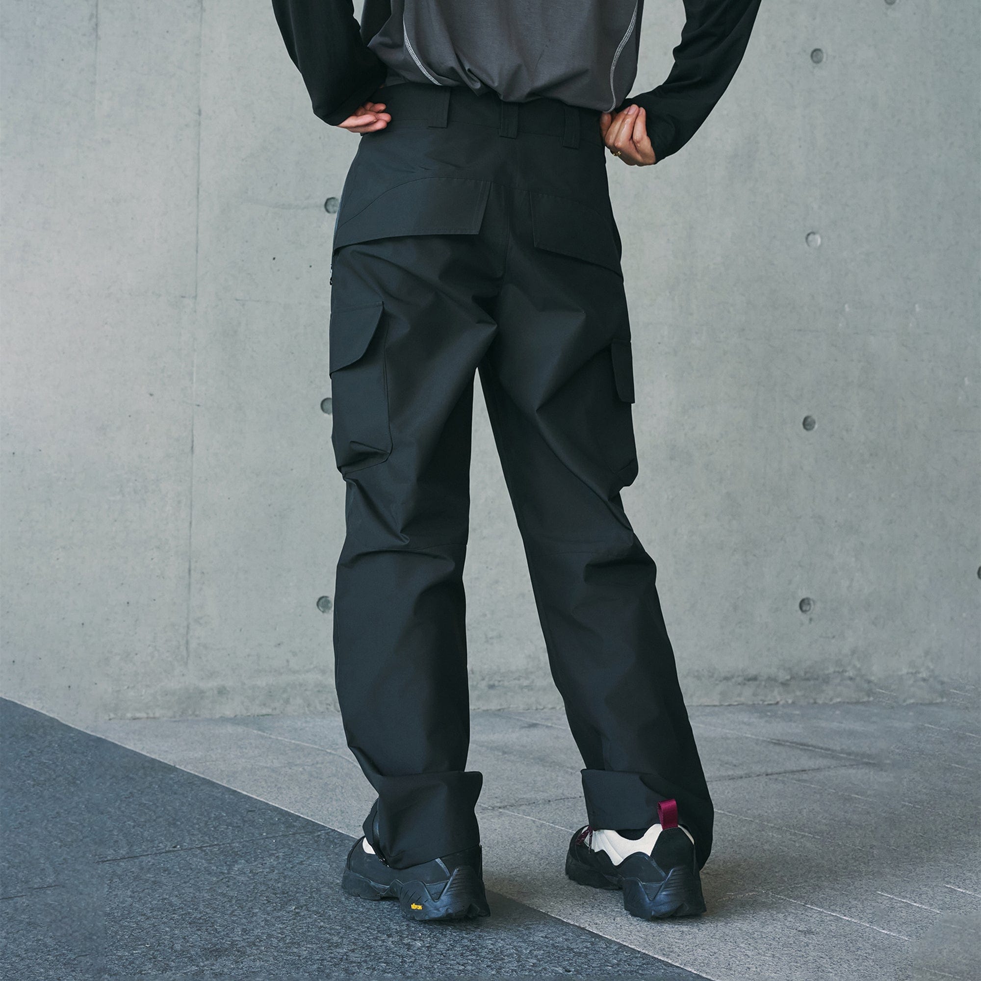 Pantalon cargo épissé plissé utilitaire