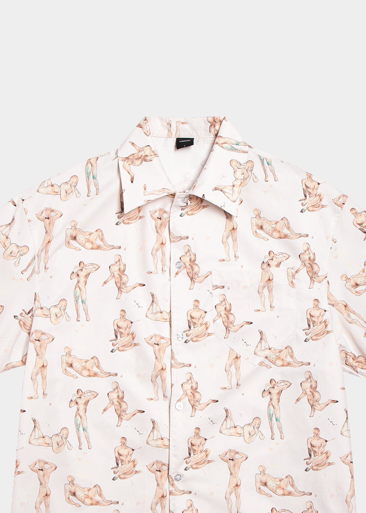 Figure Imprimer Camp Collar Shirt