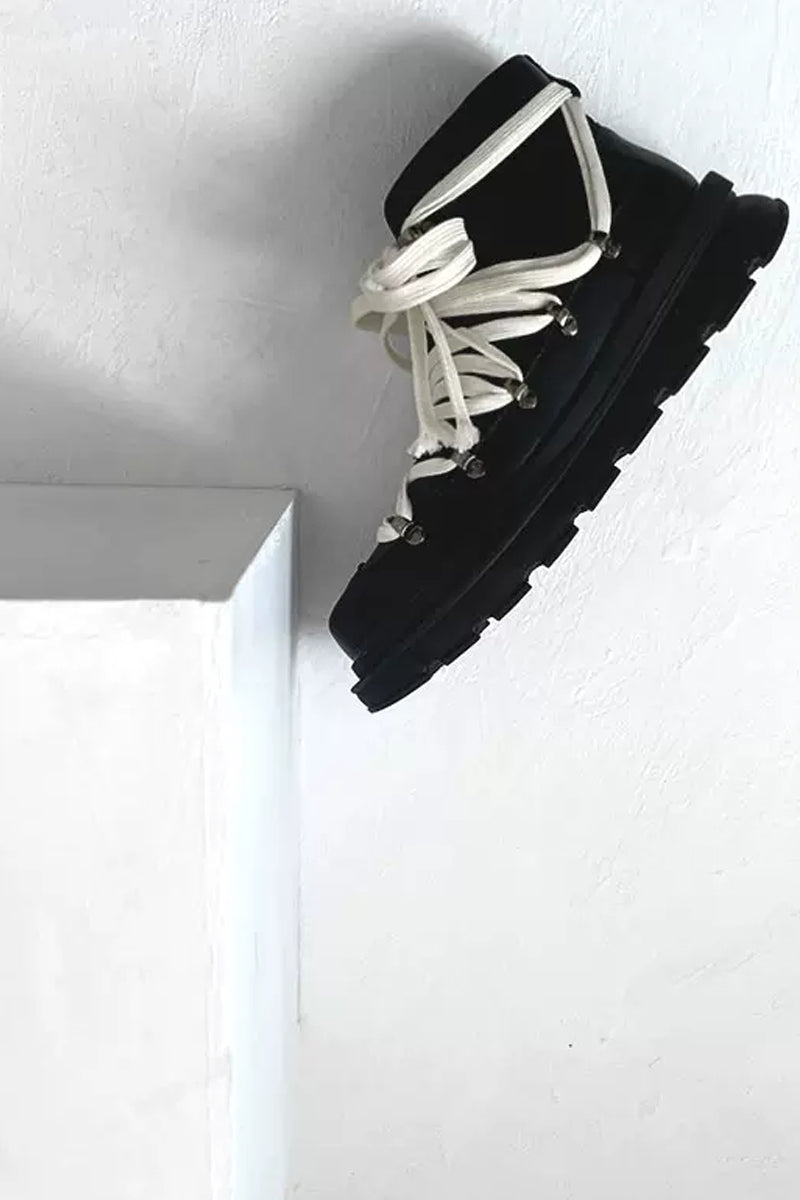 Fashion Black Platform Hiking Combat Boots