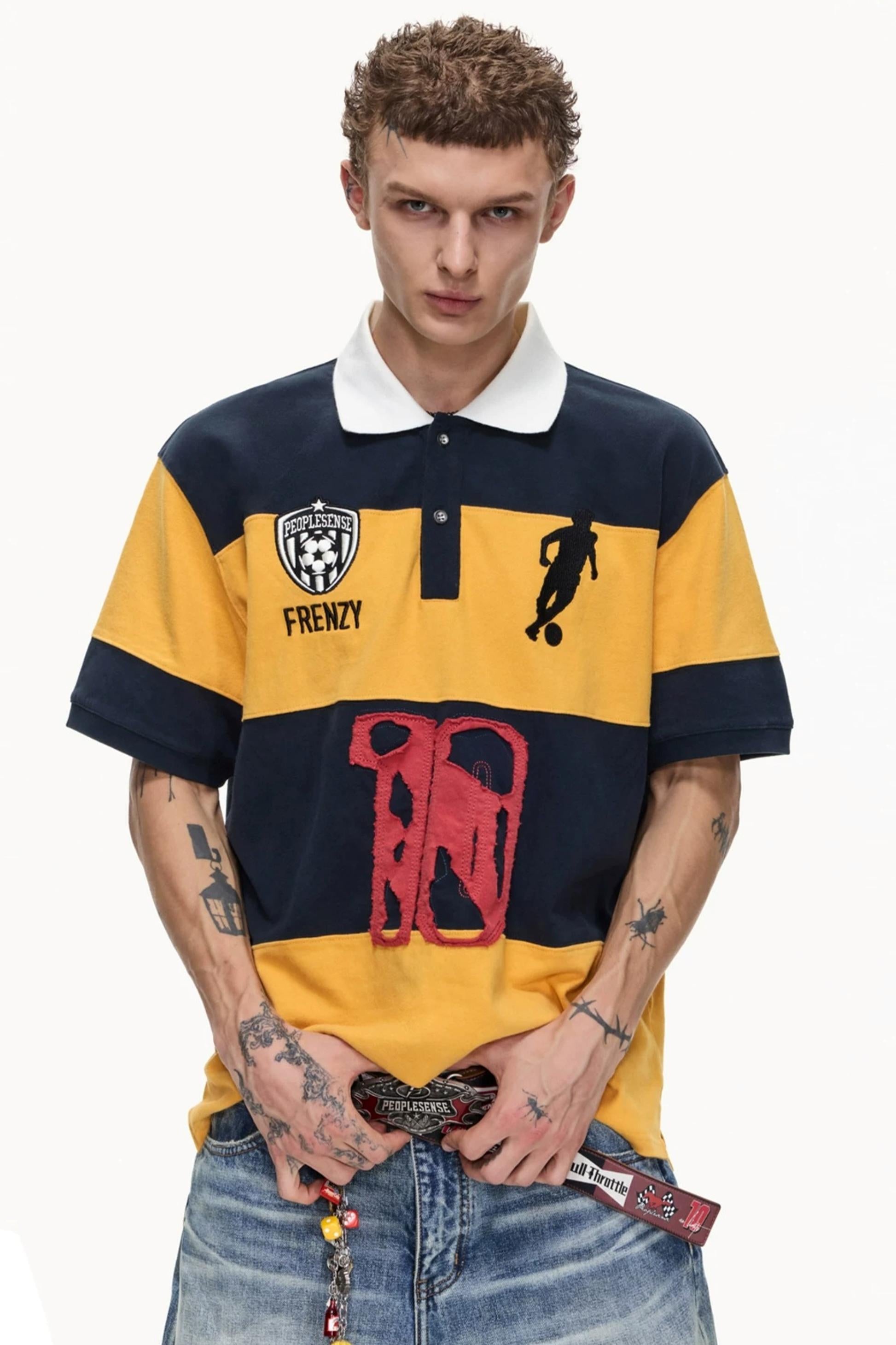 Men's Striped Polo Shirt