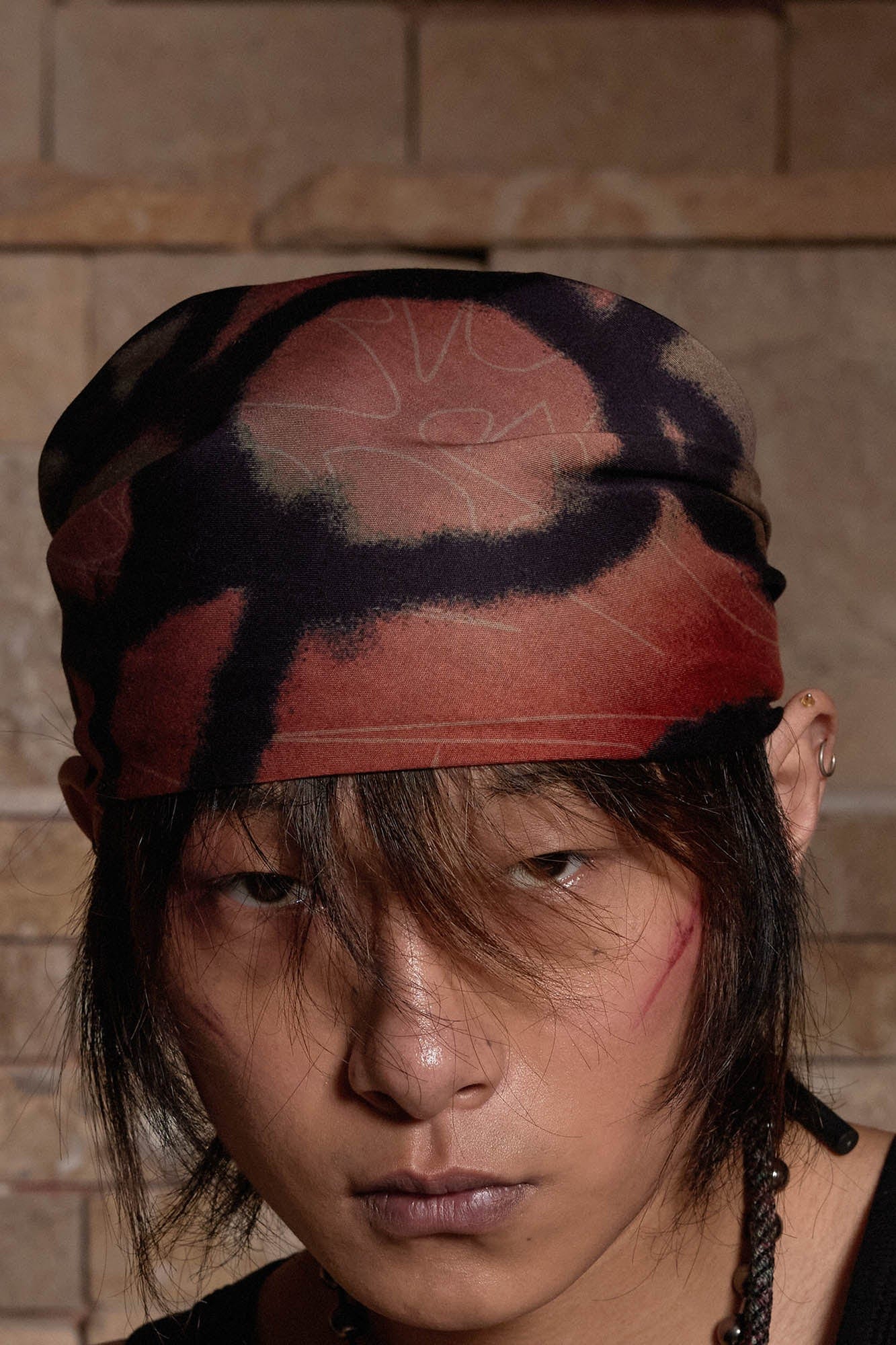 Bandana de tip-dye grunge