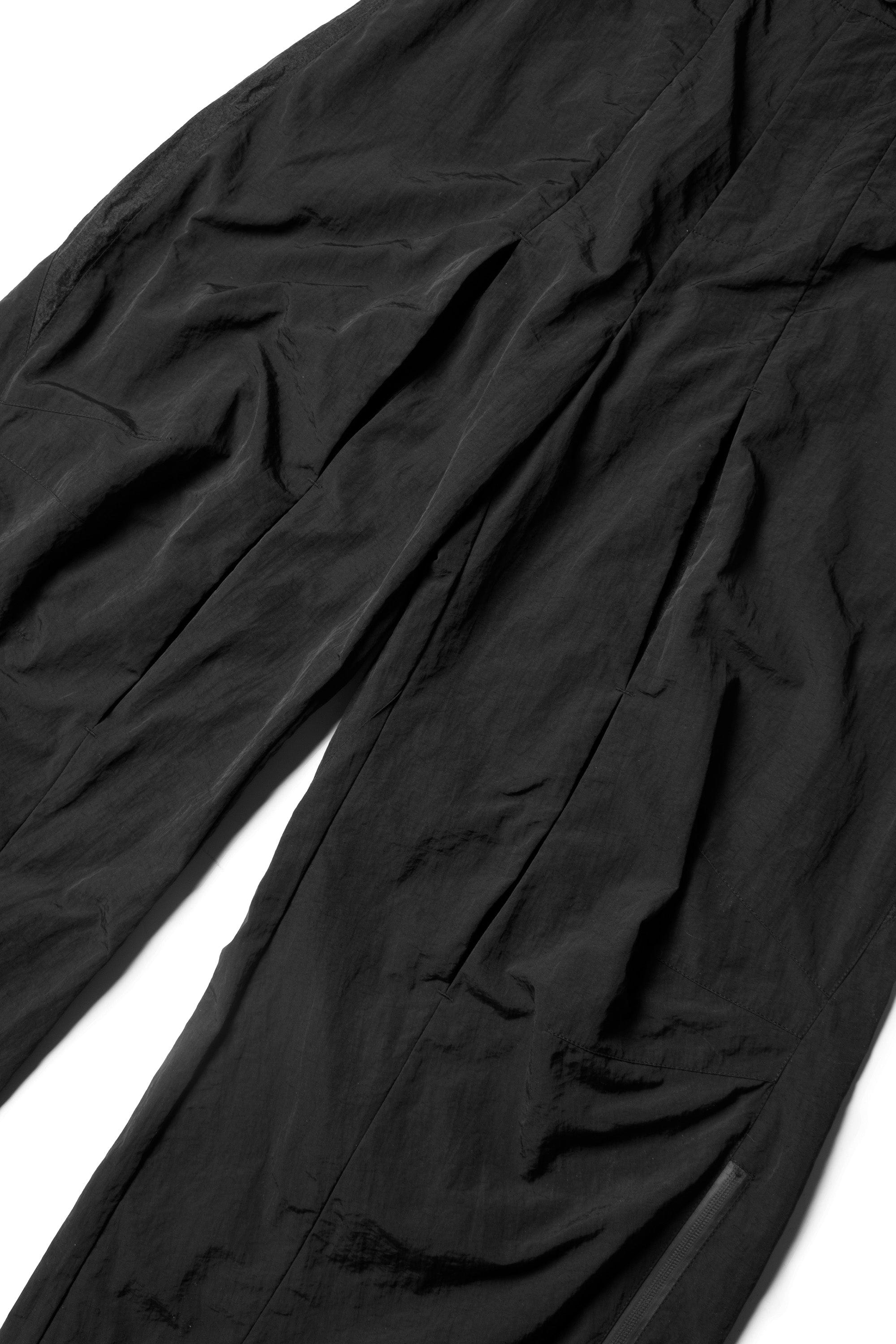 Pantalones técnicos de pierna ancha negra