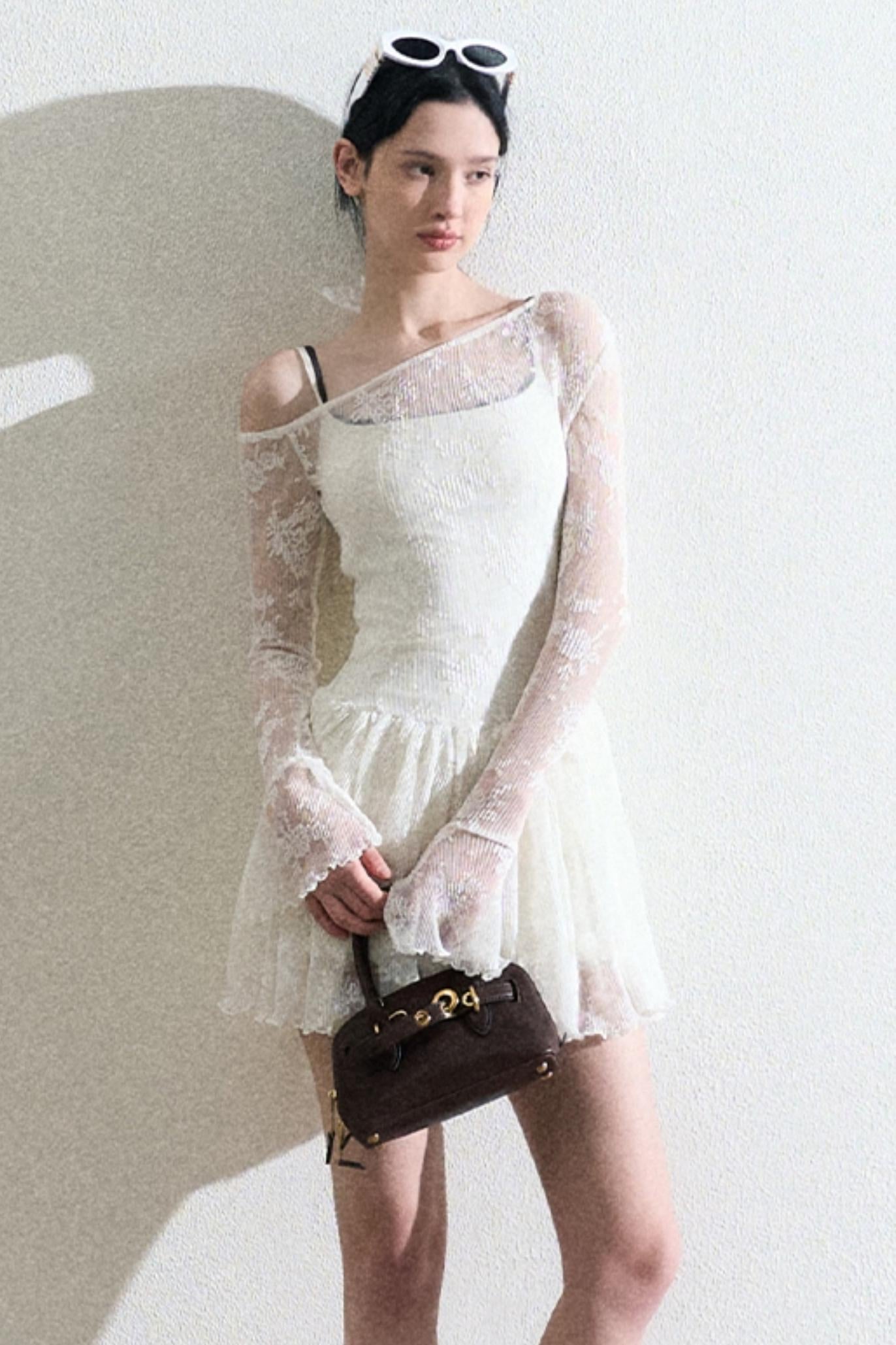 White Lace Dress Set-Up