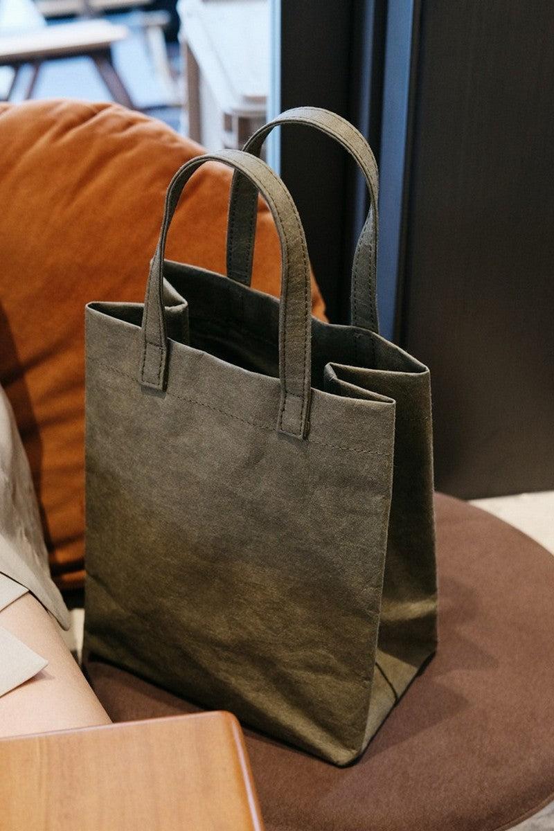 Mini Kraft Fake Paper Tote Bag
