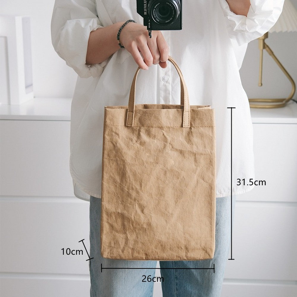 Mini Kraft Fake Paper Tote Bag
