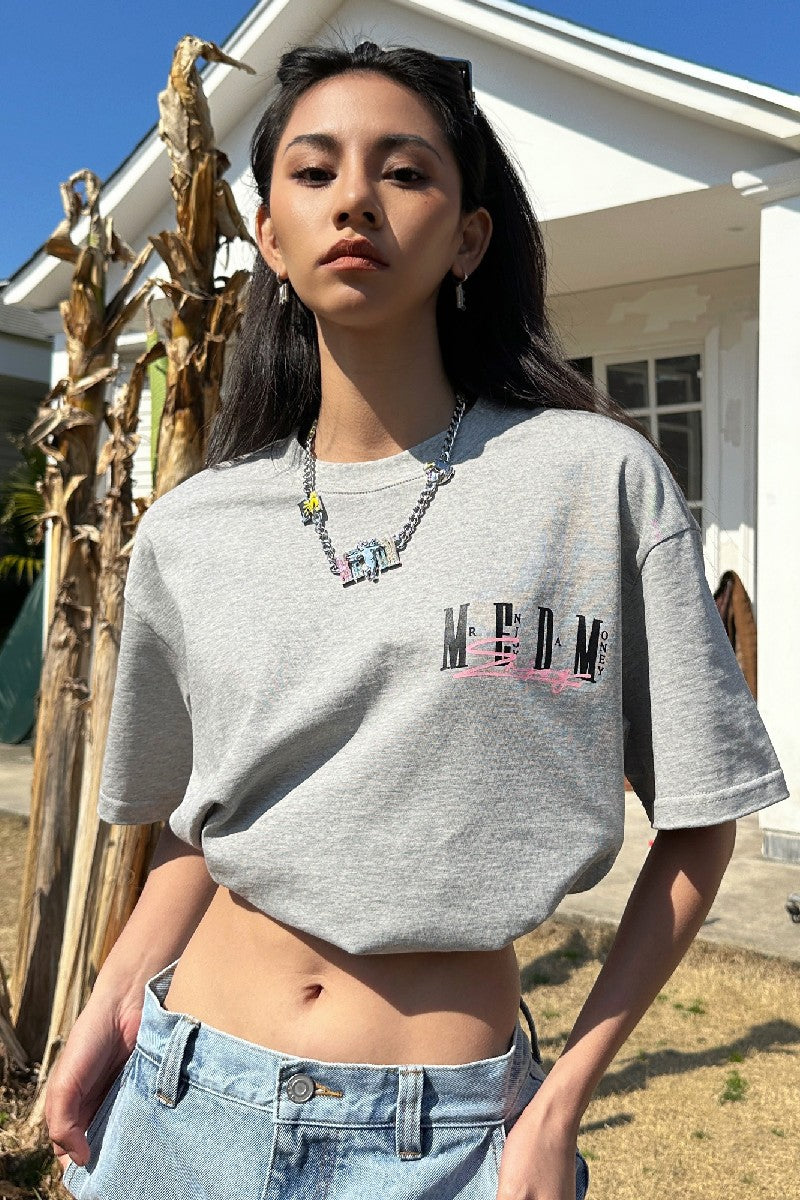 Tee with Logo Print - chiclara