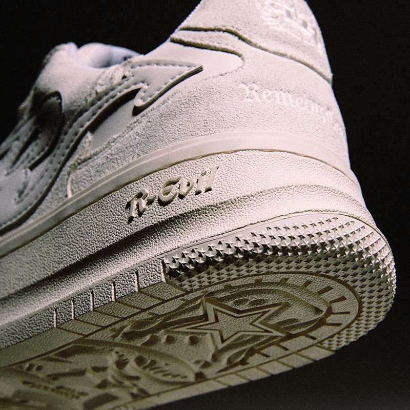Pattern Platform Sneakers Triple White